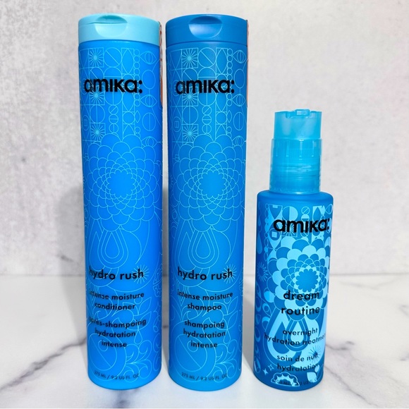 amika Hair Amika Hydro Rush Shampoo Conditioner Dream Routine